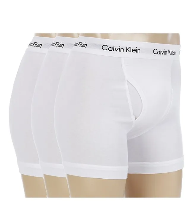 Stretch cotton solid boxer briefs 3-pack