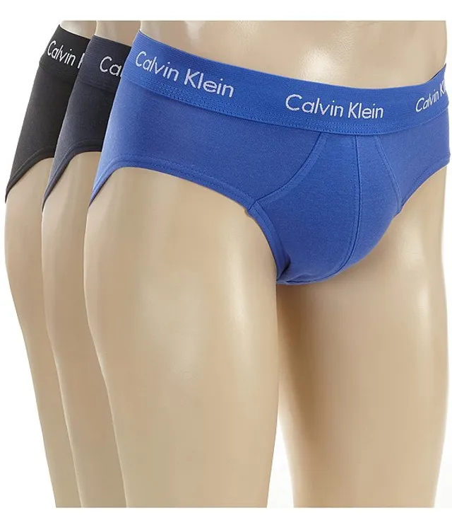 Calvin Klein Low-Rise Cotton Stretch Solid Trunks 3-Pack | Dillard's