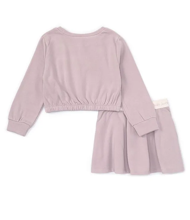 Calvin Klein Little Girls 2T-6X Brushed Fleece Pullover Top