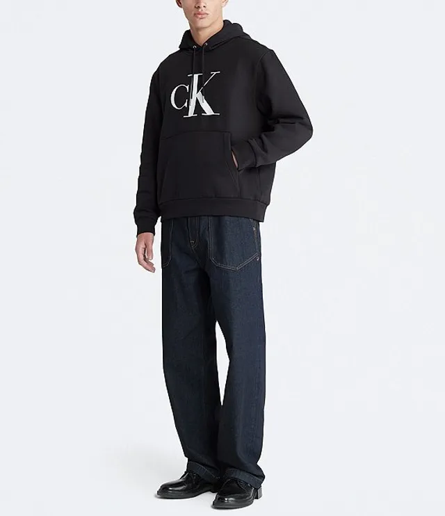 Calvin Klein Long Sleeve Monogram Fleece Hoodie