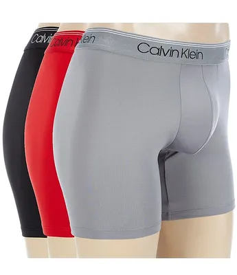 Calvin Klein Cotton Stretch Solid Boxer Briefs 3-Pack