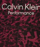 Calvin Klein Performance High Waisted 7/8 Peached Interlock Knit Leggings