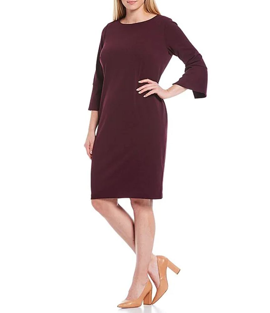 Calvin Klein Plus 3/4 Sleeve Solid Sheath Dress | Alexandria Mall