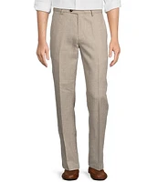 Caribbean Flat Front Fancy Linen Pants