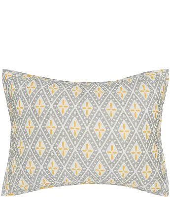 carol & frank Liam Geometric Pattern Standard Pillow Sham