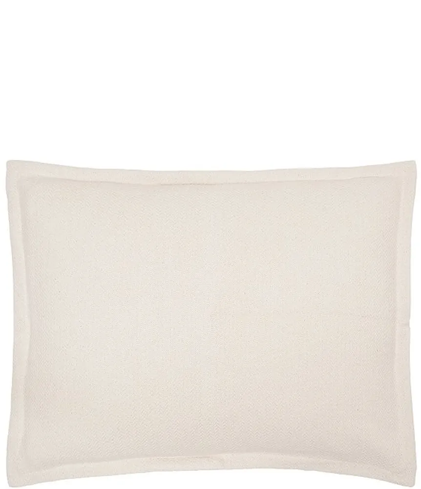 carol & frank Monroe Herringbone Pattern Standard Pillow Sham