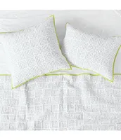 carol & frank Spencer Labryinth Square Quilted Standard Pillow Sham