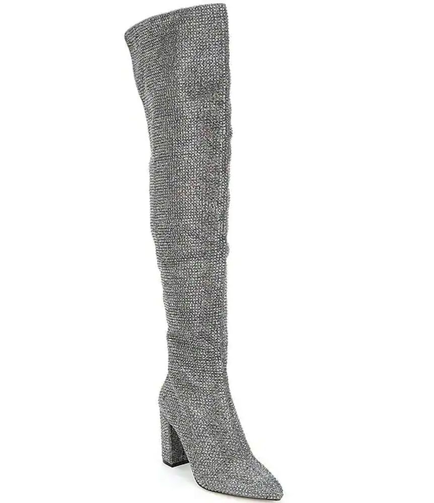 Figuur Cumulatief legaal Carvela Shine Over-The-Knee Rhinestone Embellished Block Heel Boots |  Brazos Mall