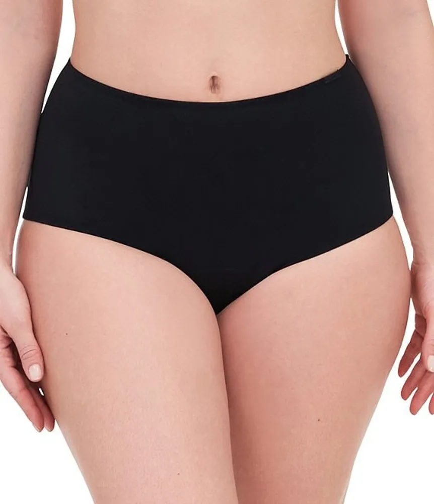 Chantelle Cotton Comfort High Waist Knickers, Black