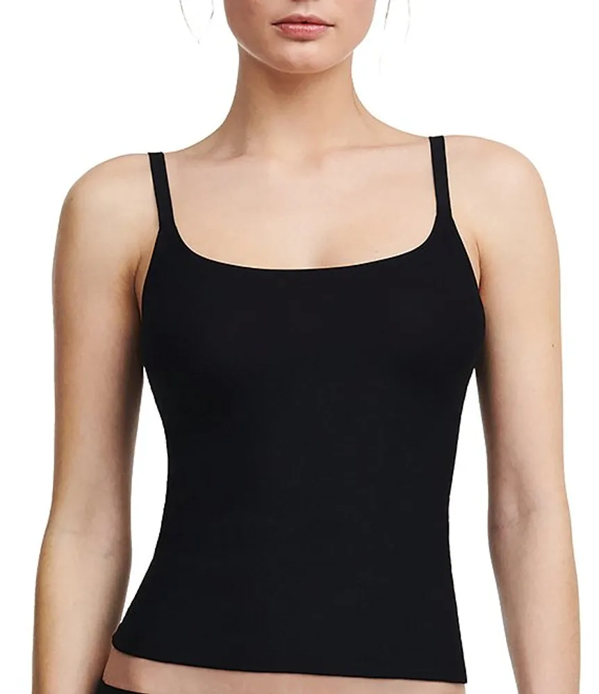 Women's Seamless Cami Nylon Spaghetti Adjustable Straps Soft Stretch Tank  Top 