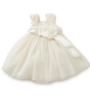 Chantilly Place Baby Girls 12-24 Months Soutache-Bodice Tulle-Skirted Dress
