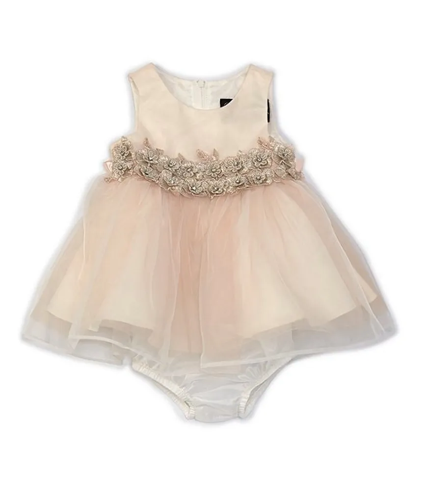 Chantilly Place Baby Girls 3-24 Months Satin/Organza Tulle Fit-And-Flare Dress