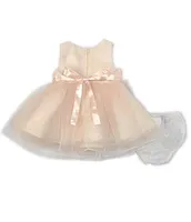 Chantilly Place Baby Girls 3-24 Months Satin/Organza Tulle Fit-And-Flare Dress