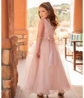 Chantilly Place Big Girls 7-12 Satin/Mesh Ball Gown