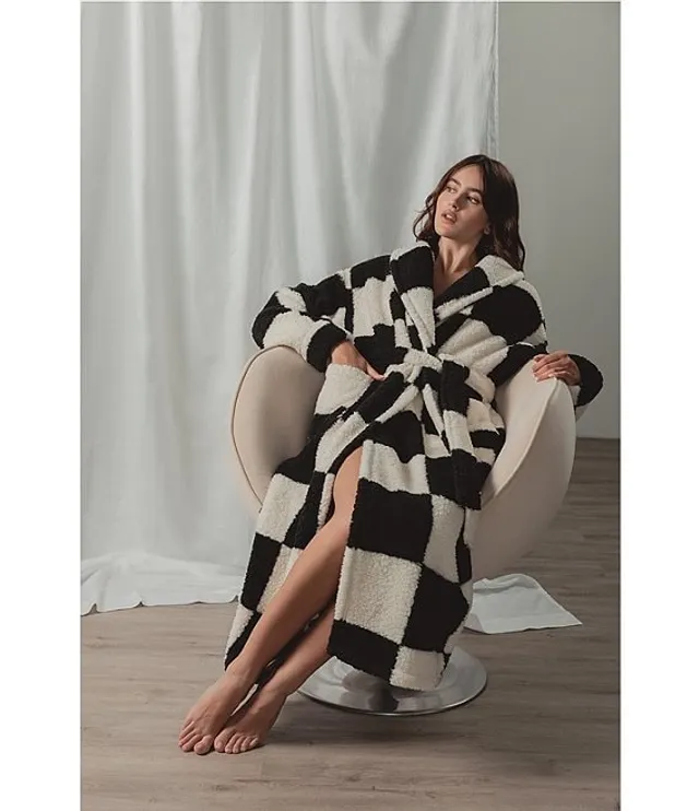 Carole Hochman Allover Printed Cotton Jersey Long Robe