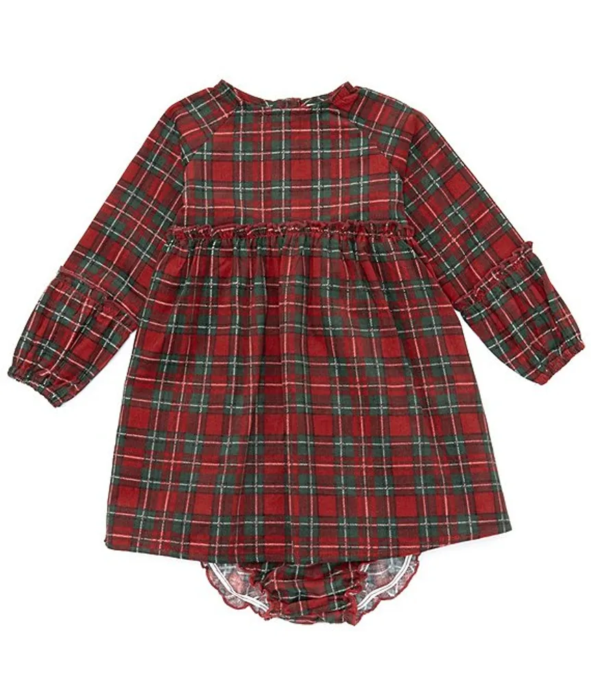 Chelsea & Violet Baby Girls 3-24 Months Long Sleeve Plaid Babydoll Dress