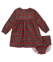 Chelsea & Violet Baby Girls 3-24 Months Long Sleeve Plaid Babydoll Dress