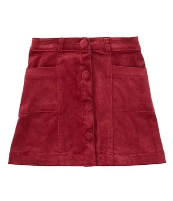 Chelsea & Violet Big Girls 7-16 Corduroy Button Front Skirt