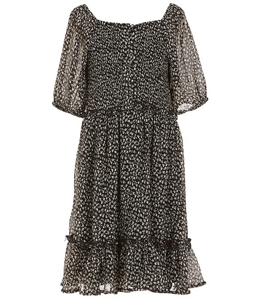 Chelsea & Violet Big Girls 7-16 Puff Sleeve Dress