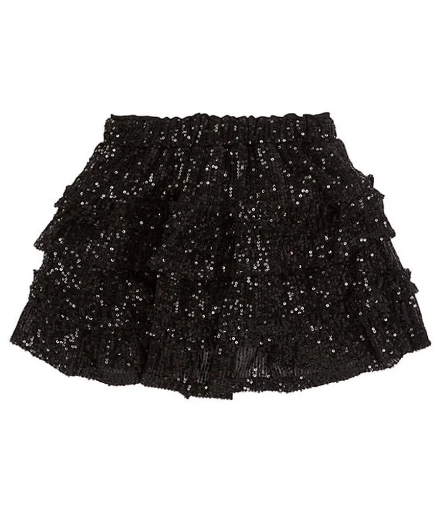Chelsea & Violet Big Girls 7-16 Sequin Ruffle Mini Skirt