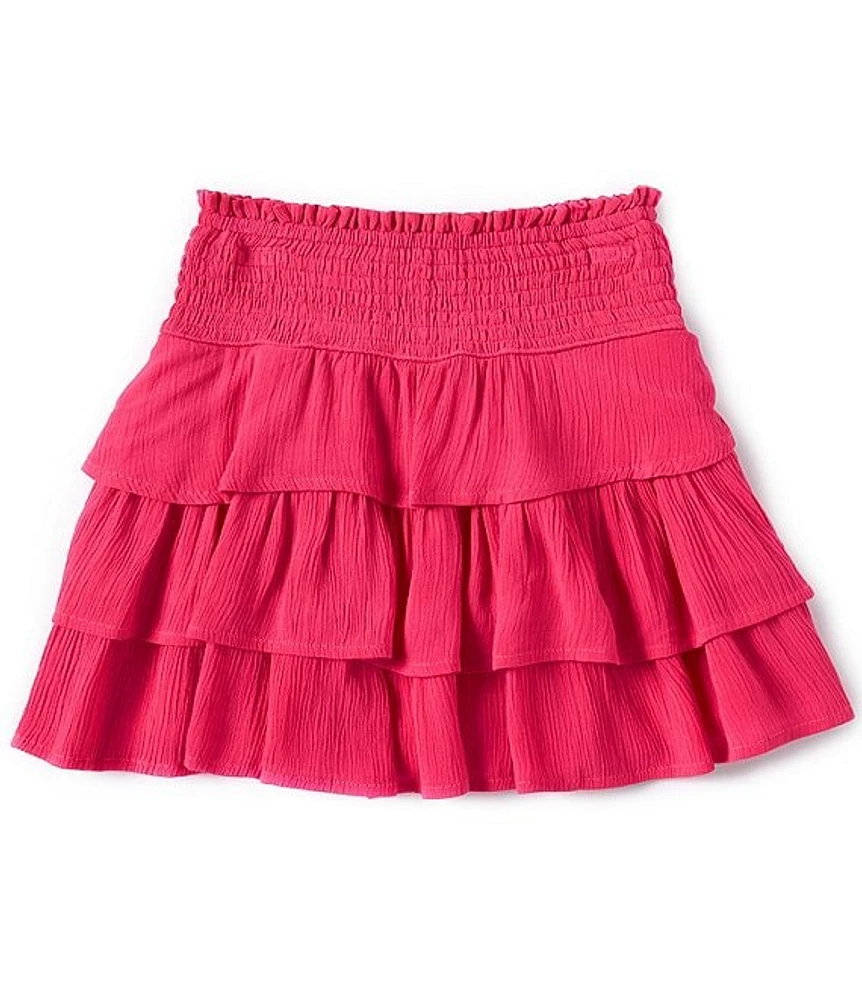 Chelsea & Violet Big Girls 7-16 Smocked Tiered Ruffle Skirt