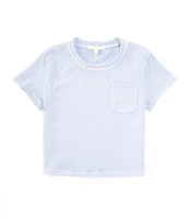 Chelsea & Violet Little Girls 2T-6X Short-Sleeve Washed Pocket T-Shirt