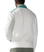 Chubbies Long Sleeve The Big Sur Quilted Quarter-Zip Heathered Jersey Pullover