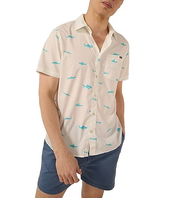 Chubbies Short Sleeve The Big Fish Breeze Tech 2.0 Friday Woven Shirt