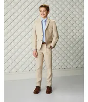 Class Club Big Boys 8-20 Linen Blend Dress Pants