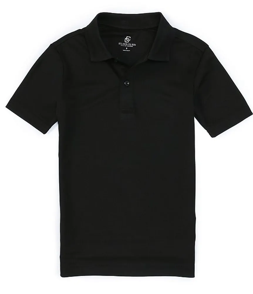 Class Club Big Boys 8-20 Short-Sleeve Double-Knit Synthetic Performance Polo Shirt
