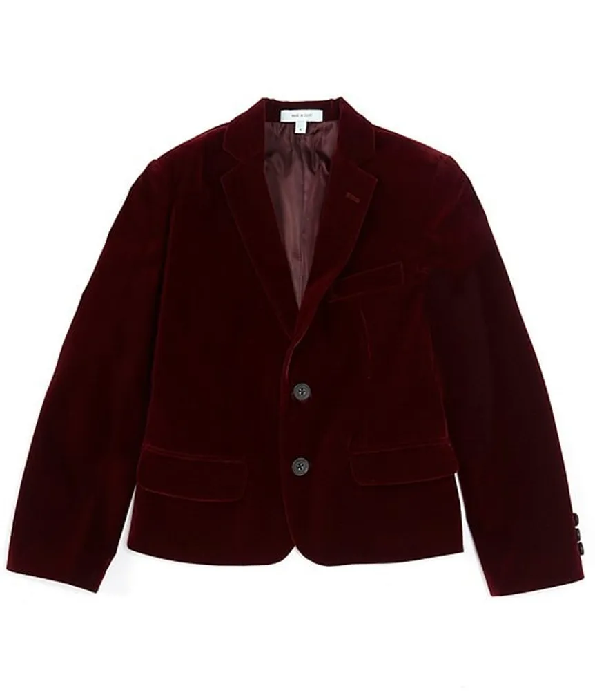 Class Club Big Boys 8-20 Velvet Blazer