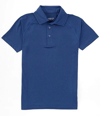 Class Club Kinetic Big Boys 8-20 Short Sleeve Marled Performance Polo Shirt