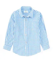 Class Club Little Boys 2T-7 Long Sleeve Gingham Sport Shirt