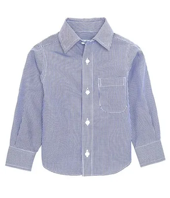 Class Club Little Boys 2T-7 Long Sleeve Non-Iron Gingham Dress Shirt