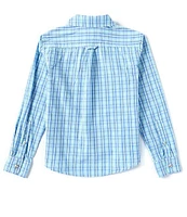 Class Club Little Boys 2T-7 Long Sleeve Plaid Sport Shirt