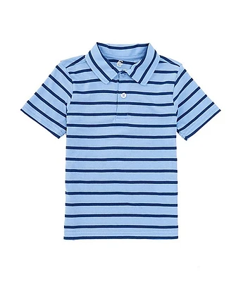Class Club Little Boys 2T-7 Short Sleeve Jersey Striped Polo Shirt