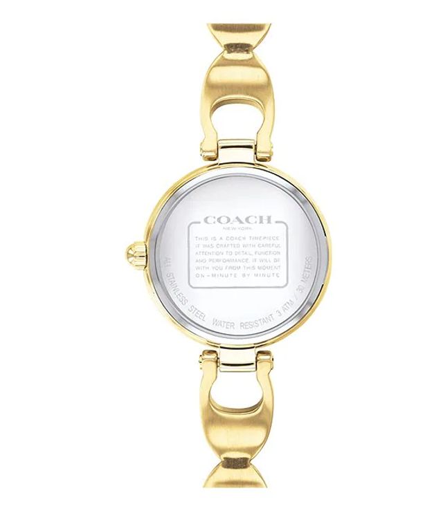 COACH Park Signature Chain Silver-Tone Bangle Watch | Alexandria Mall