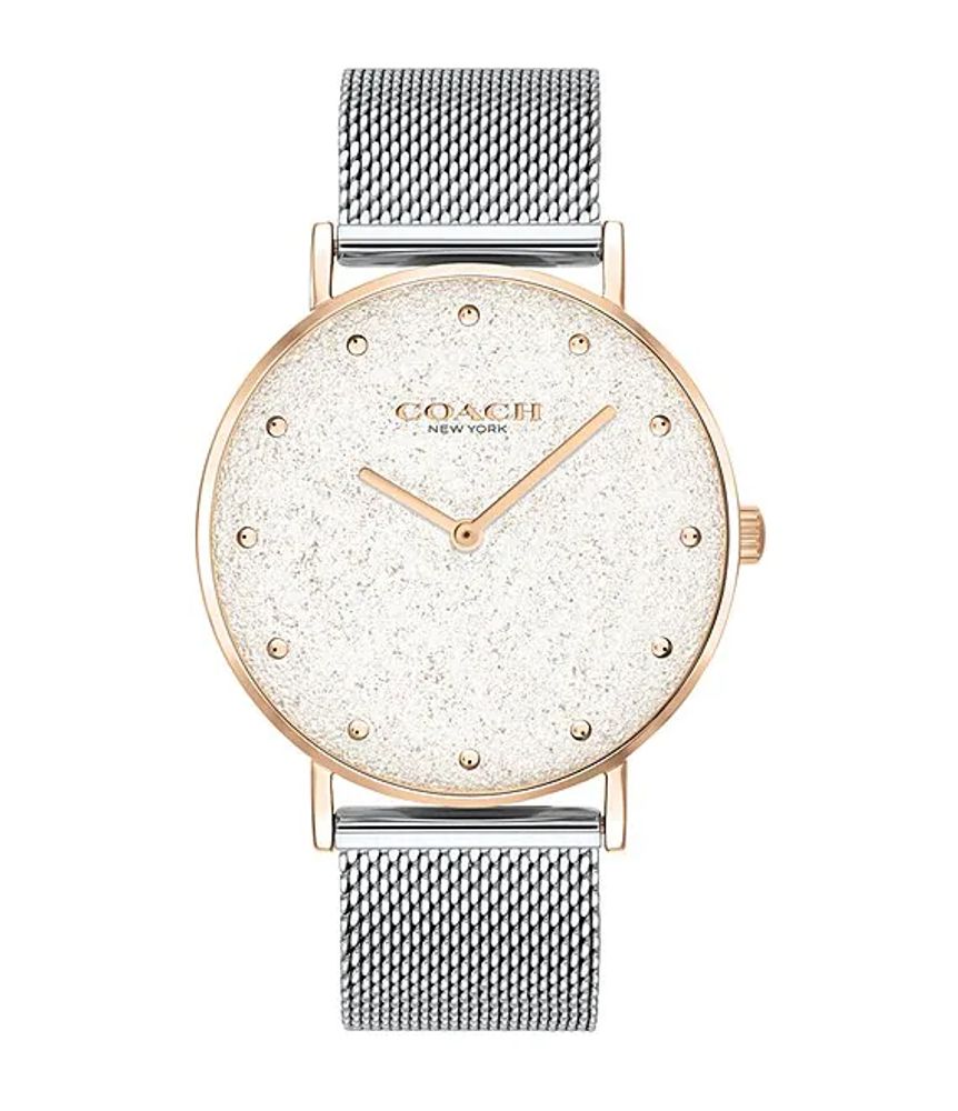 COACH Perry Two Tone Mesh Bracelet Watch | Alexandria Mall