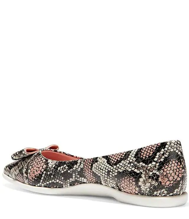 Cole Haan Zerogrand Bow Skimmer Snake 