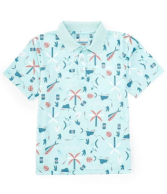 Columbia Little/Big Boys 4-18 Super Slack Tide™ Short Sleeve Polo Shirt