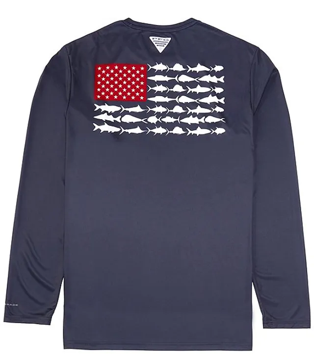 Columbia PFG Terminal Tackle Fish Flag Long Sleeve Graphic T-Shirt