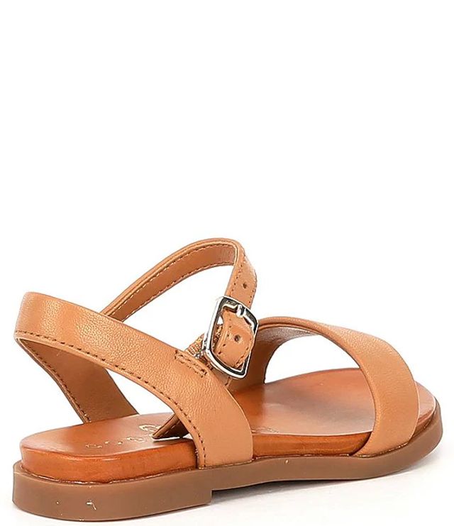 Copper Key Girls' Clevver Leather Two-Piece Flat Sandals (Youth) | Brazos  Mall
