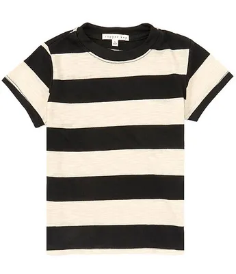 Copper Key Little Girls 2T-6X Knit Stripe Boxy T-Shirt