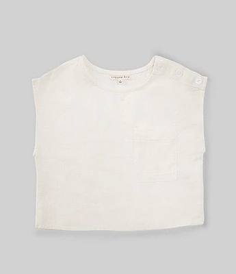 Copper Key Little Girls 2T-6X Front Pocket Short Sleeve T-Shirt
