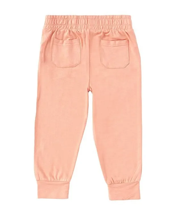 Copper Key Little Girls 2T-6X Frayed-Hem Cuffed Capri Denim Pant