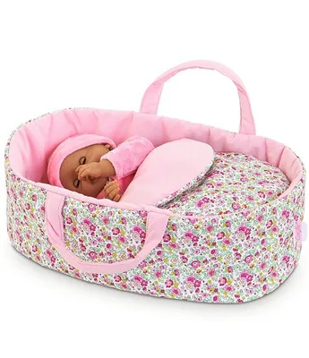 Corolle Dolls Floral Print Carry & Sleeping Bed for 12#double; Baby Doll