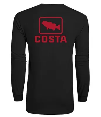 Costa Emblem Bass Long-Sleeve Tubular-Knit T-Shirt