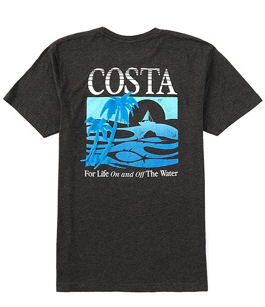 Costa Short Sleeve Gnarly Beach Heathered T-Shirt