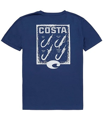 Costa Short Sleeve Tech How To Hooks T-Shirt