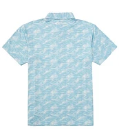 Costa Short Sleeve Voyager Printed Polo Shirt